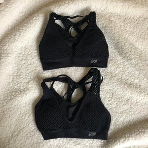 Set of 2: Ellie/Marika Black Sports Bra